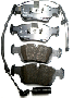 Image of Set of brake pads with wear sensors. VALUE PARTS image for your 2014 BMW 135i   